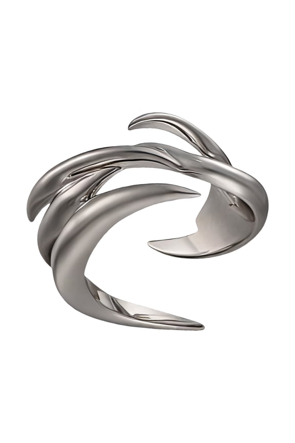 Stylish Liquid Dragon Shaped Jewelry Stylish Hypoallergenically Metal Rings Accessory For Trendy Outfits Event