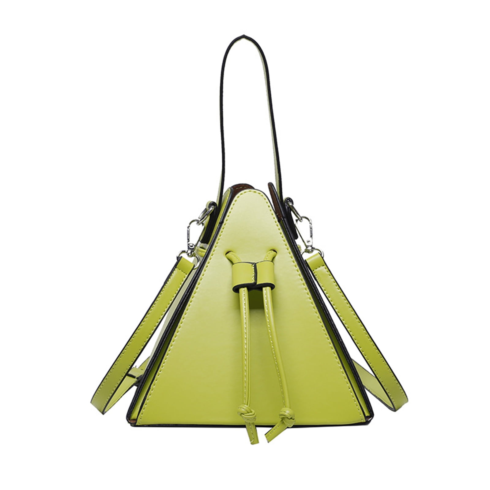 COOLHOOD Stylish PU Triangle Shoulder Bag for Women Versatile and Crossbody Bags Handbag