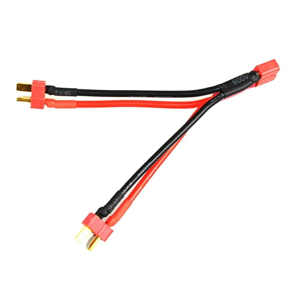 COOLHOOD T Plug Adapter Connector 1 Female to 2 Male Splitter Two Devices Simultaneously with this Battery Connector