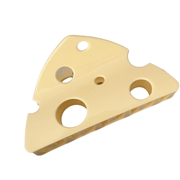 COOLHOOD Triangular Cheese Resin Hair Clip Hollow Pattern Hold Casual Styling Accessory Photo Props