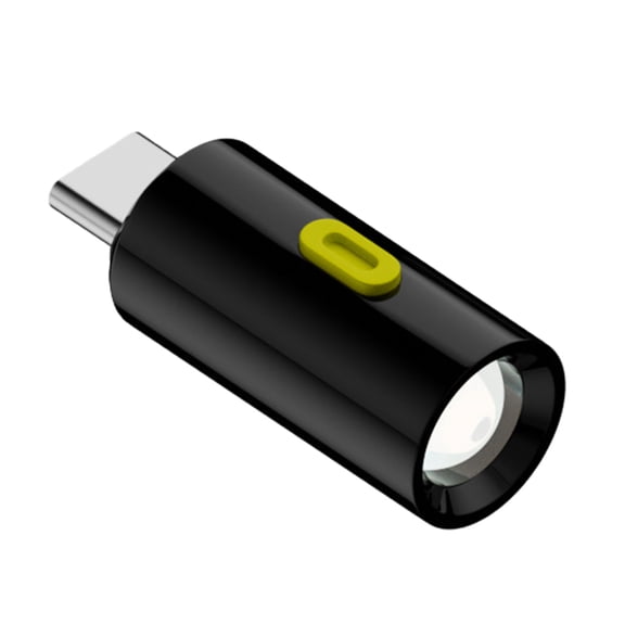 COOLHOOD Type C Flashlight Instantly Plugs in LED Light Torches Lightweight Design For Backpacking Hiking Nighttimes Use