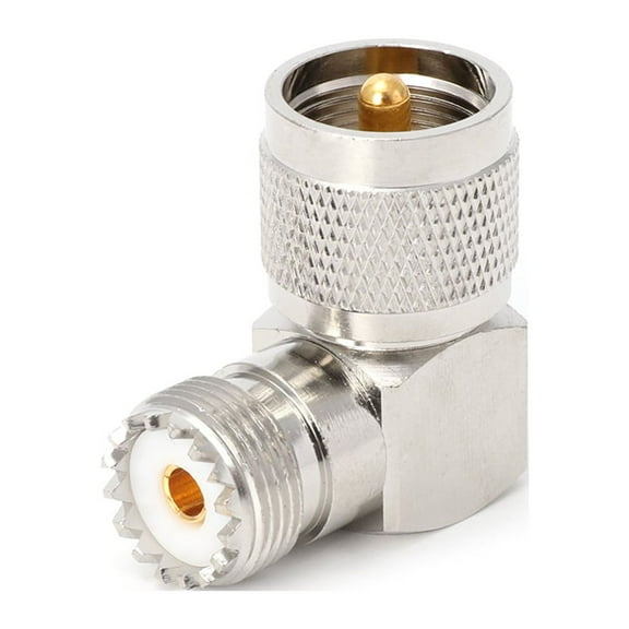 COOLHOOD UHF Male Plug To Female Right 90 Degree Adapter