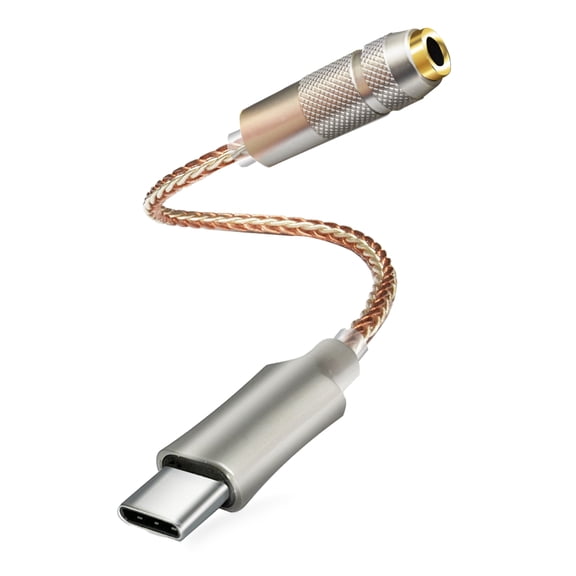 COOLHOOD USB C to 3.5mm Adapter with Digital Auditory Decoding Headphone Amplifier for Music Enthusiasts