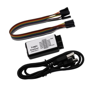 COOLHOOD USB Logics Analyzers Device Miniature Size 8 Channel Input Memory Up To 24MHz for Testing