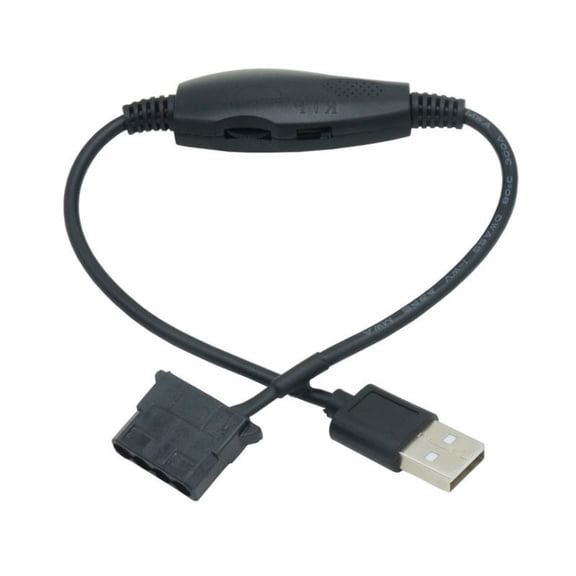 COOLHOOD USB to 4Pin 5V to 12V USB Fan Power Adapters Connectors Converters Cable with Switches Fan Splitters Cable