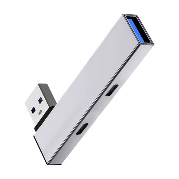 COOLHOOD USB3.0 Hubs USB Splitter USB to 2Type C+USB Hubs Adapter with Highly Speed Data Transfer for Window Androids Device