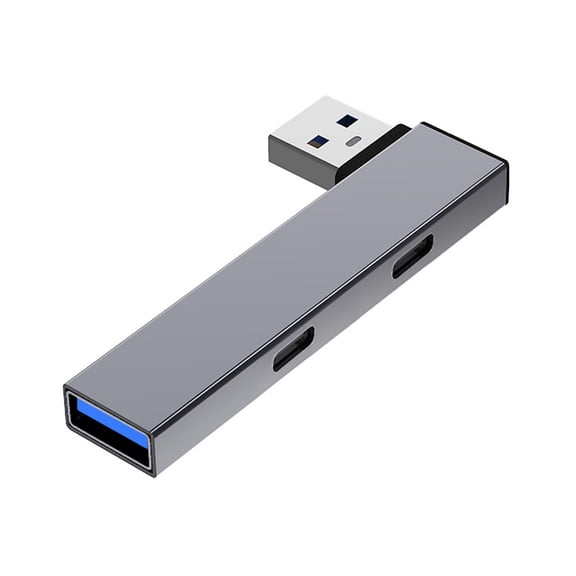 COOLHOOD USB3.0 Hubs USB Splitter USB to 2Type C+USB Hubs Adapter with Highly Speed Data Transfer for Window Androids Device