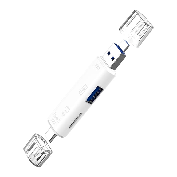 COOLHOOD USB3.0 USB C Card Reader 5 in 1 Aluminum Memory Card Reader Connector for Laptop Tablets Smartphone Accessories