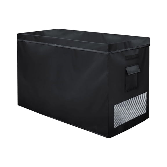 COOLHOOD Waterproof and Cover for 14-16 Feet Chest Deeply Freezer with Double Zippered Ventilation and Storage Po