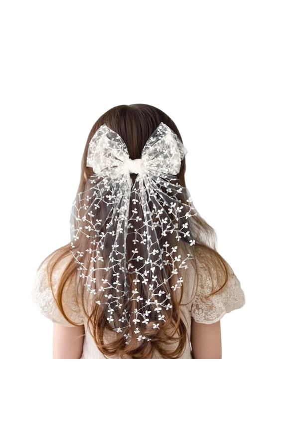 Women Hair Bow Barrette Hair Clip 2000s Trend Side Clip Fashionable Sweet Bowknot Photo Props