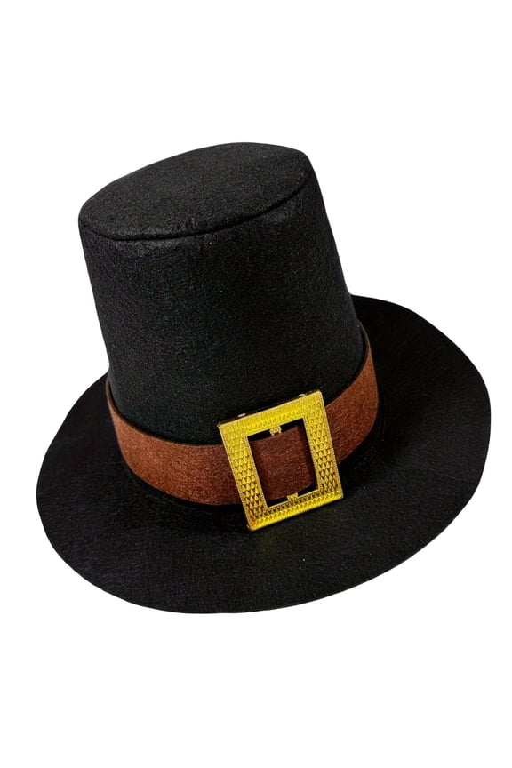 Wool Pilgrims Hat with Classical Design for Formal Event Comfortable Breathable Costume for Thanksgiving
