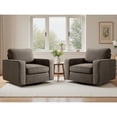 thumbnail image 1 of COOLHUT 360° Swivel Accent Chair Set of 2, 36.2" Wide Accent Chair Armchair, Comfy Upholstered Single Sofa Chair for Living Room and Bedroom, Coffee, 1 of 11