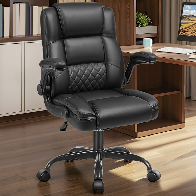 Coolhut Ergonomic Swivel Office Chair, Executive PU Leather Chair
