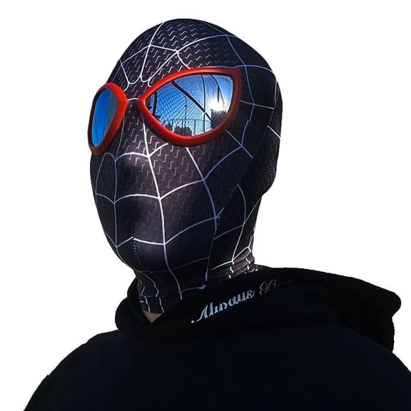 COOLIK Spider Mask Halloween Role Play Mask Costume, Realistic Full Face Cosplay Prop for Christmas & Birthday Parties Halloween Mask Cosplay