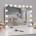 COOLJEEN Large Hollywood Vanity Mirror with Lights Wall Mount Tabletop