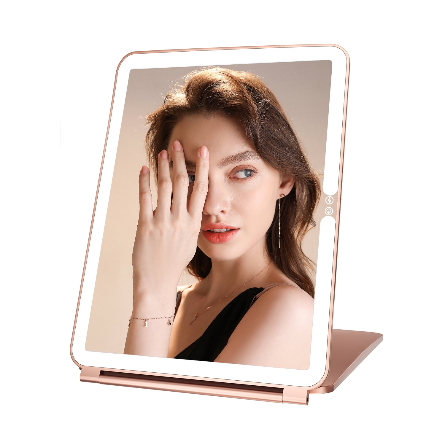 COOLJEEN Rechargeable Travel Vanity Makeup Mirror with 80 Led Lights