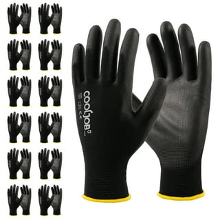 COOLJOB Waterproof Gardening Work Gloves Gifts for Women & Men, Double Rubber Coated Non-Slip Working Gloves Bulk for Garden Yar