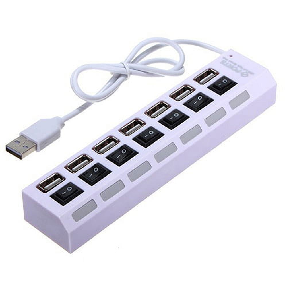 COOLL 7-Port USB 2.0 HUB Splitter High Speed Adapter ON/OFF Switch for ...