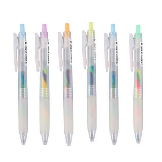 Sparkle Gel Pens 6 Colors Fine Point Rainbow Gradient Pens for Highlighting