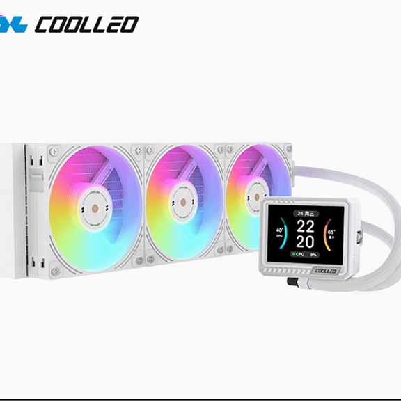 COOLLEO VISION 360 Ice Emperor Zhixian Integrated Water-cooled Radiator ICE MONARCH with Aluminum Ball Bearing for Computer Case
