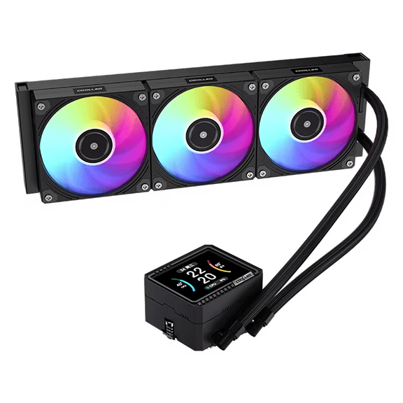 COOLLEO VISION 360 Ice Emperor Zhixian Integrated Water-cooled Radiator ICE MONARCH with Aluminum Ball Bearing for Computer Case