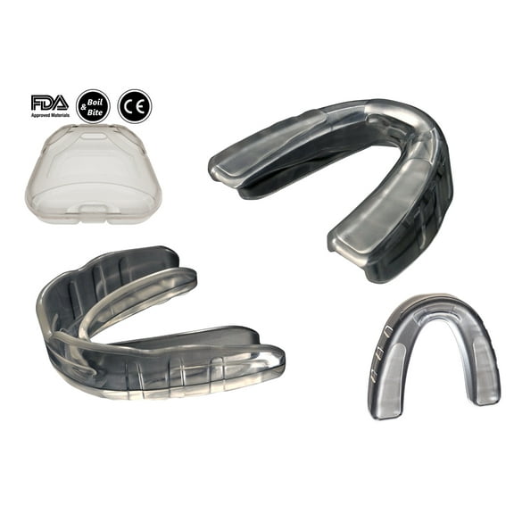 COOLLO SPORTS Boil and Bite Sport Mouth Guard SA Mouthpiece for Basketball, karate, martial arts, wrestling, MMA (Free Case Included)- Youth Size