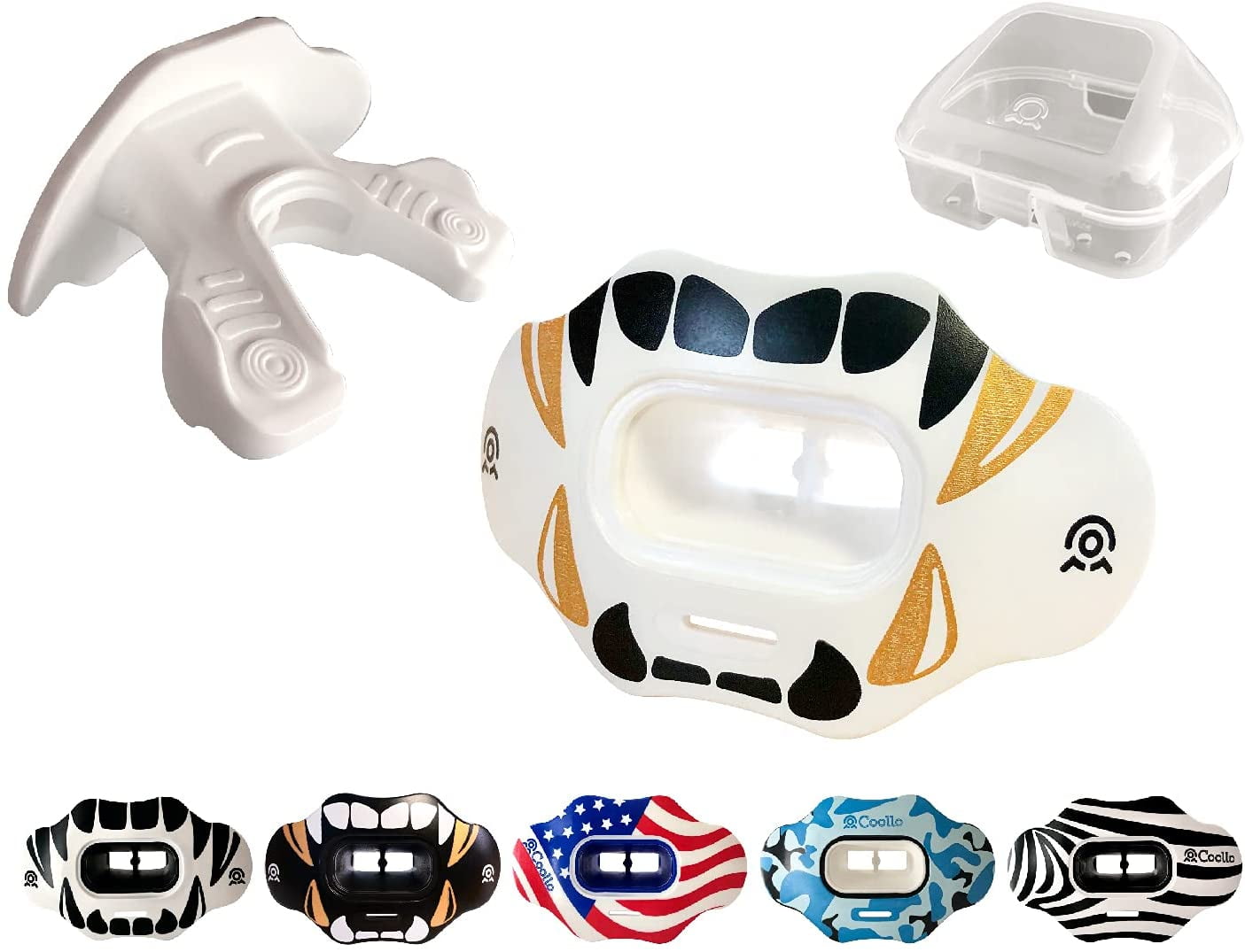 COOLLO Sports Lip Guard Mouthguard MAXX/ Might Football & High Impact