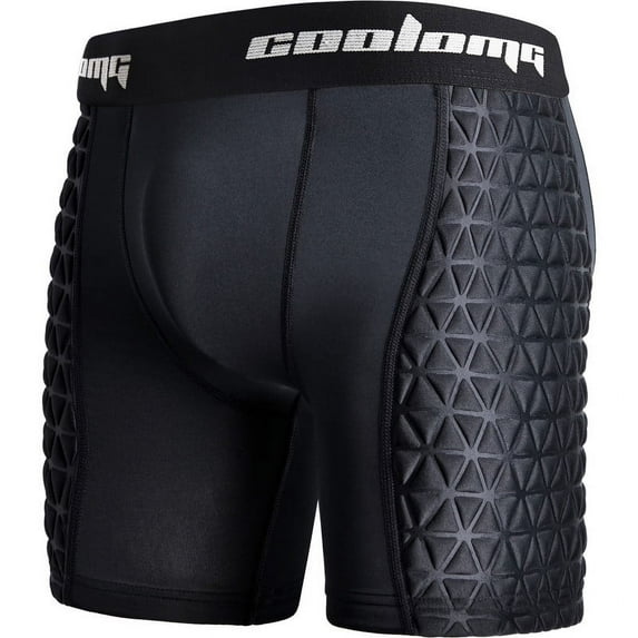 COOLOMG Men Adult Padded Baseball Sliding Shorts with Cup Pocket for Softball Football Hockey