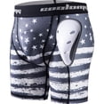 thumbnail image 1 of COOLOMG Mens Compression Shorts with Cup Athletic Sliding Underwear for Baseball Football MMA Lacrosse Field Hockey, 1 of 5