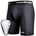 thumbnail image 1 of COOLOMG Mens Compression Shorts with Cup Athletic Sliding Underwear for Baseball Football MMA Lacrosse Field Hockey, 1 of 4