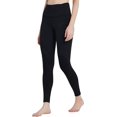 thumbnail image 1 of COOLOMG Womens Ribbed Knee Padding Yoga Pants Soft Knee Protection Tights, 1 of 7