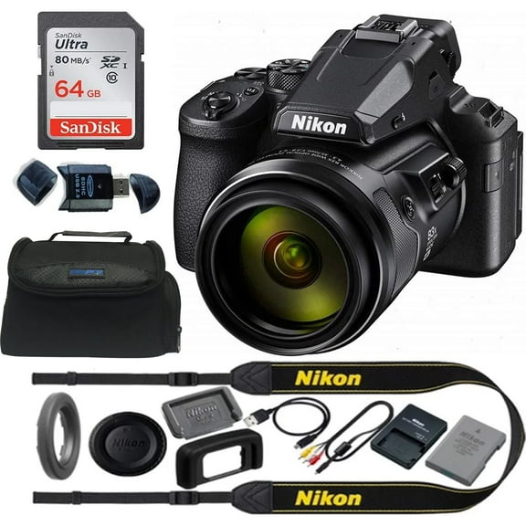 COOLPIX P950 Compact Digital Camera with 83x Optical Zoom Super Telephoto Lens Compatible With Nikon + Expo Basic Accessories Bundle
