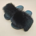 thumbnail image 1 of COOLSA Women Summer Luxury Fluffy Faux Furry Slides Fuzzy Slippers Girl's Amazing Faux Fuzzy Sandals, 1 of 4