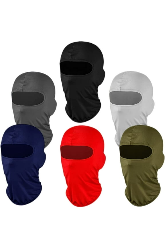 Balaclava Face Masks Ski Mask: 6 Pack Full Face Cover Motorcycle Outdoor Protector Scarf Pooh Shiesty Mask for Men Women