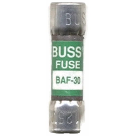 COOPER BUSSMANN BAF-30 FUSE, 30A, 125V, FAST ACTING