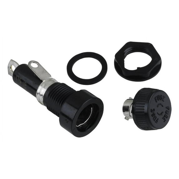 COOPER BUSSMANN BK/HKP-CC-R FUSE HOLDER, 6.3 X 32MM, PANEL MOUNT (5 pieces)