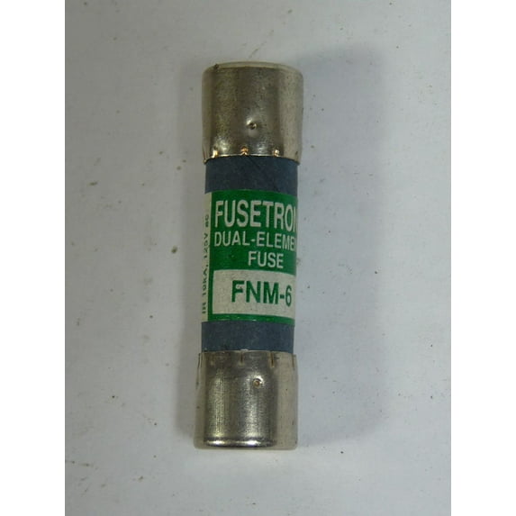 COOPER BUSSMANN FNM-6 FUSE, 6A, 250V, TIME DELAY