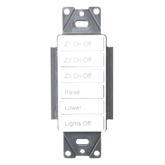 COOPER GREENGATE RC-6TSB-T01-W Pre-Engraved Room Controller Wallstation Low Voltage Switch
