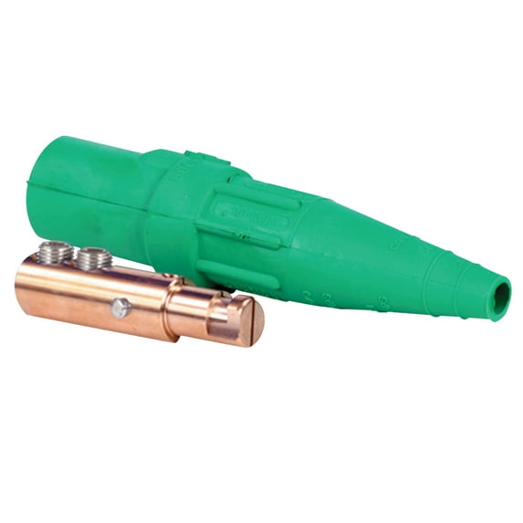 COOPER INTERCONNECT J Series E1016 Plug, Cam-Lok Single Pole Connector, Double Set Screw Male