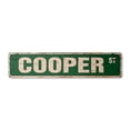thumbnail image 1 of COOPER Vintage Aluminum Street Sign Childrens Name Room Metal Sign rustic metal tin | Indoor/Outdoor |  24" Wide, 1 of 4