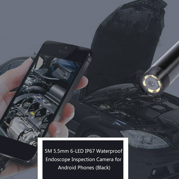 COOPHYA 1 Set Inspection Camera for Ear Nose Oral Throat Treatment with 500cm Length and 0.7cm Diameter