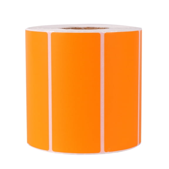 COOPHYA 1000Pcs Orange Adhesive Label Stickers Eco Friendly Paper for Marking and Sorting