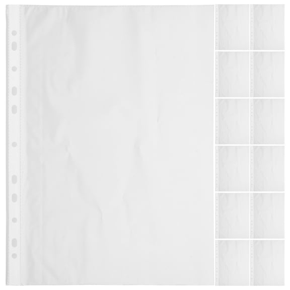 COOPHYA 100Pcs Clear Protector Sheets Transparent Files Folders for File Organization and Presentations