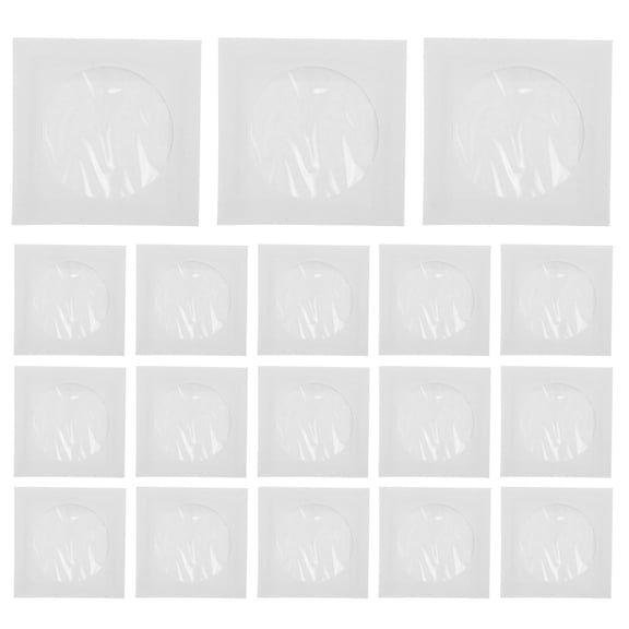 COOPHYA 100Pcs Small Cd Storage Sleeves White Paper Envelopes with Transparent Window