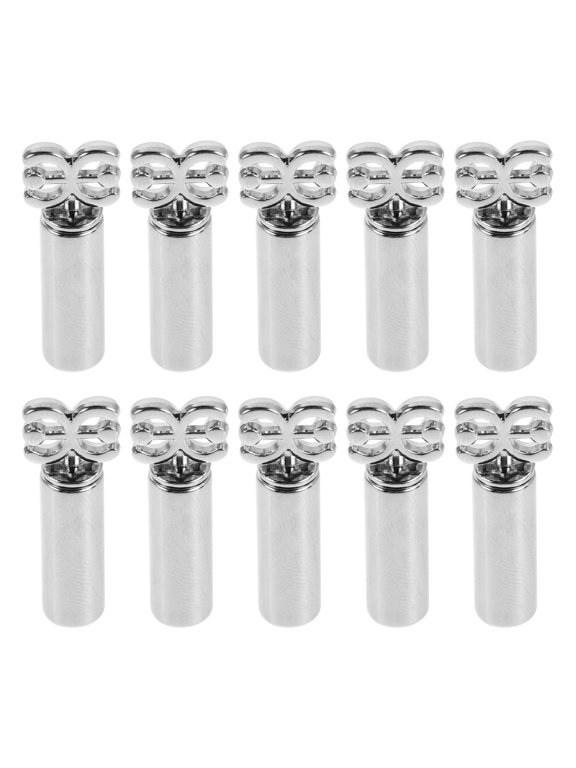 10Pcs Adjustable Plated Silver Cord Locks for Sweatpants Hoodie Drawstring Cord End Caps