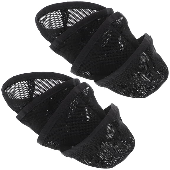 COOPHYA 10Pcs Black Large Net Wig Cap for Weaving and Crochet Hair Styles