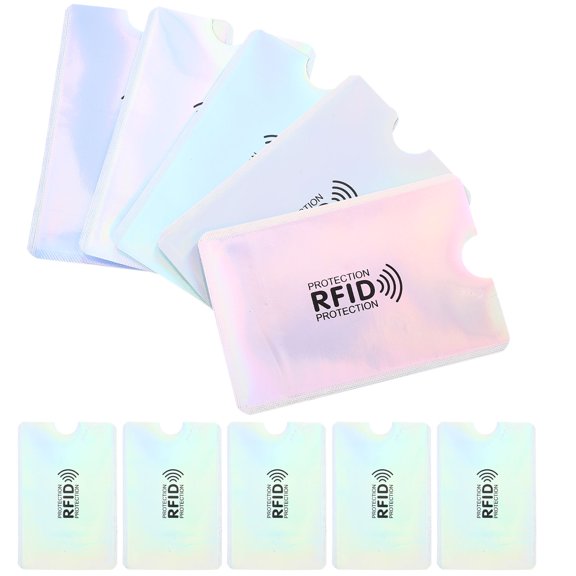 COOPHYA 10Pcs Wear Resistant Card Protector Sleeves for Credit Id and Social Security Cards