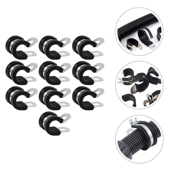 COOPHYA 10Pcs Corrosion Resistance R-shaped Clip for Home Use