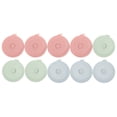 thumbnail image 1 of COOPHYA 10Pcs Mini Tape Measure Assorted Color Round Flexible Body Measurement Measuring Tool for Friends 5x5x1cm, 1 of 8