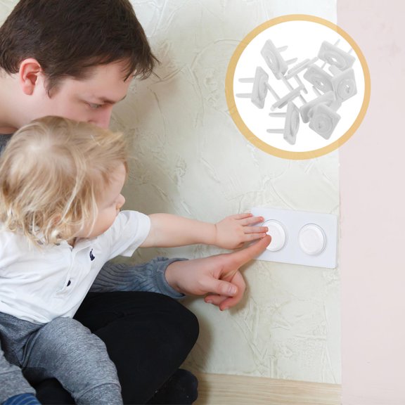 COOPHYA 10Pcs Socket Protection Cover For Children In Abs For Electrical Protection
